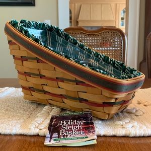 Longaberger 1998 Slay Basket with Liner and Divided Protector